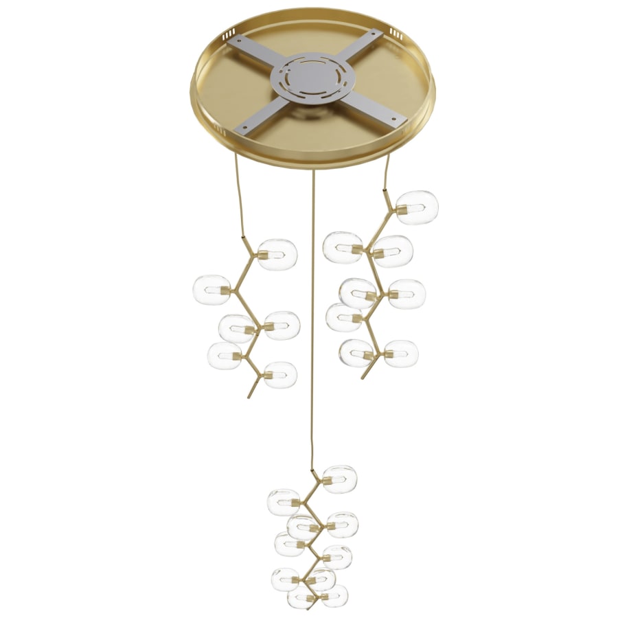 Hampton 24-Light 26" Wide Abstract Multi-Light Pendant