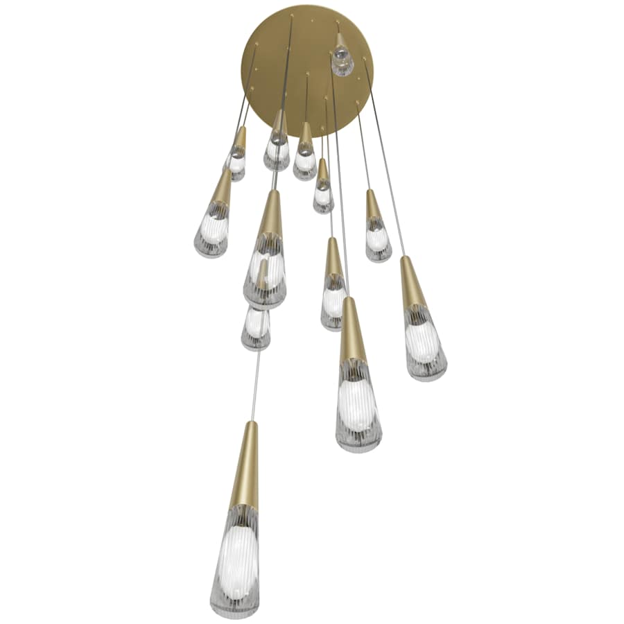 Encino 13-Light 22" Wide LED Crystal Pendant Light