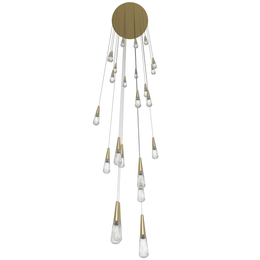 Encino 25-Light 30" Wide LED Crystal Pendant Light