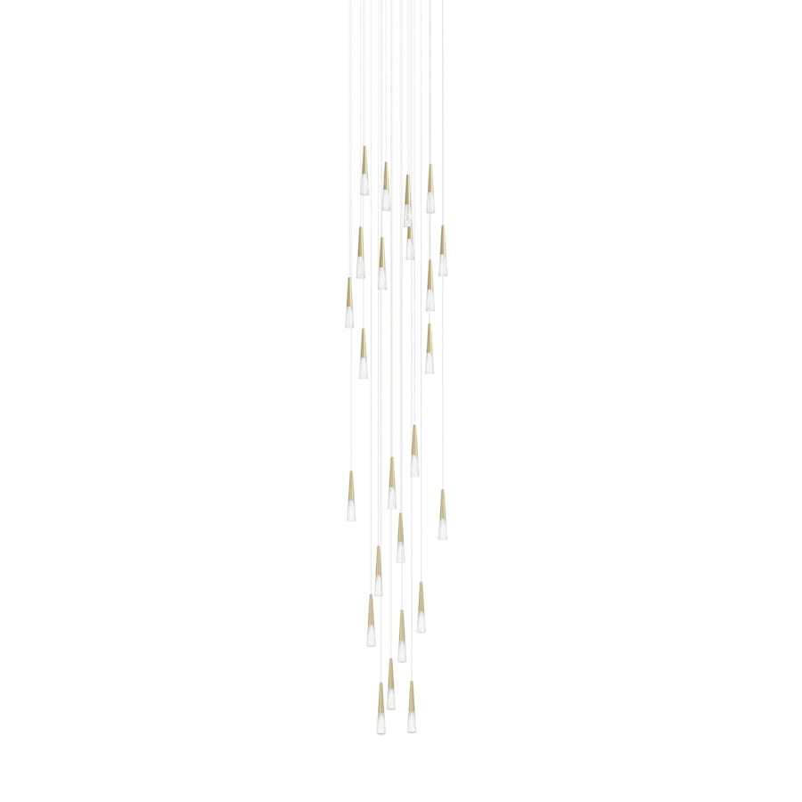 Encino 25-Light 30" Wide LED Crystal Pendant Light