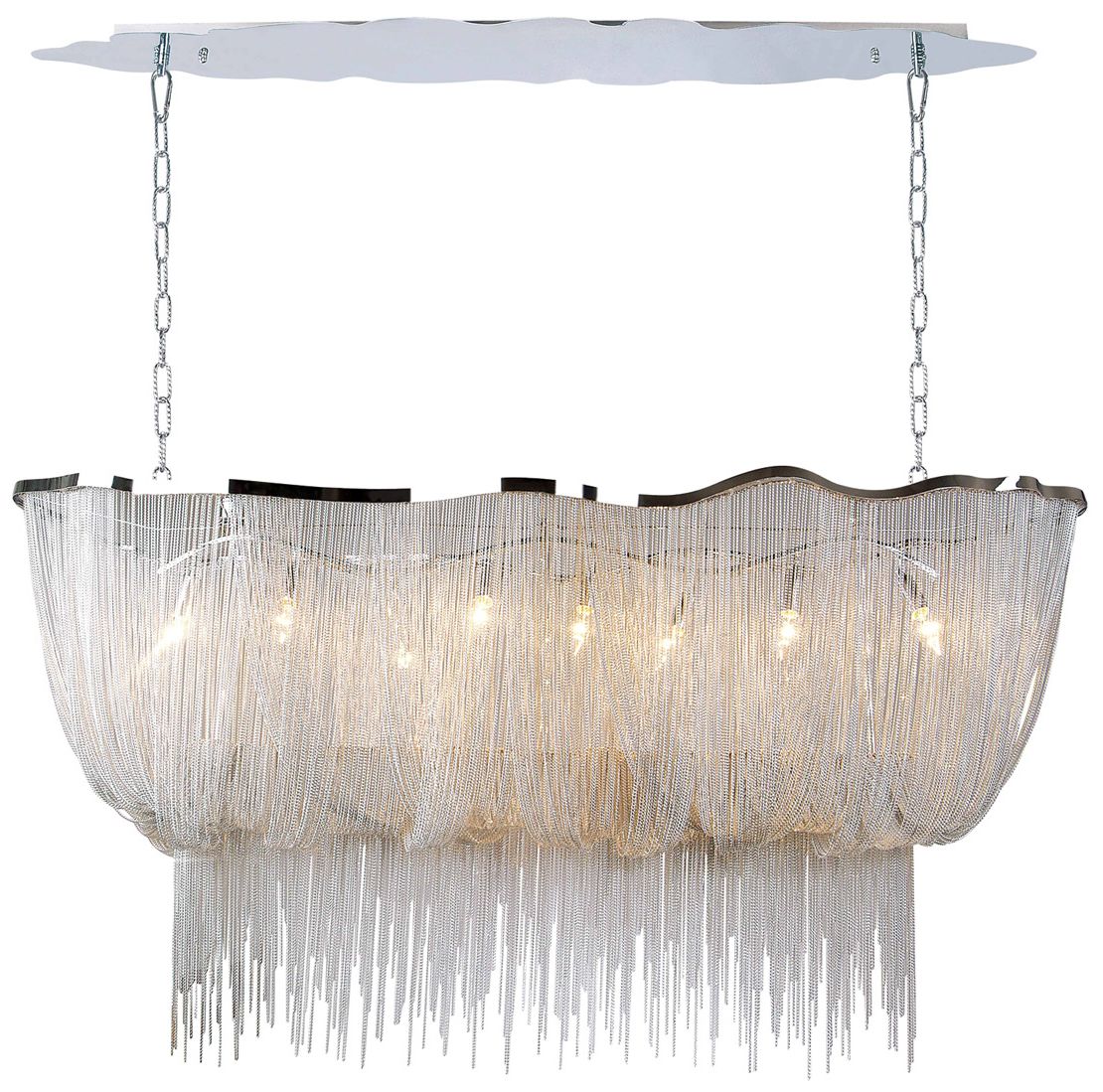 Mullholand Dr.Collection Hanging Chandelier Polished