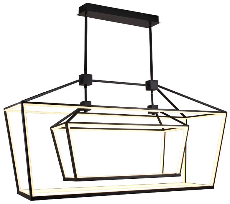 Park Ave. Hanging Chandelier 28" Black
