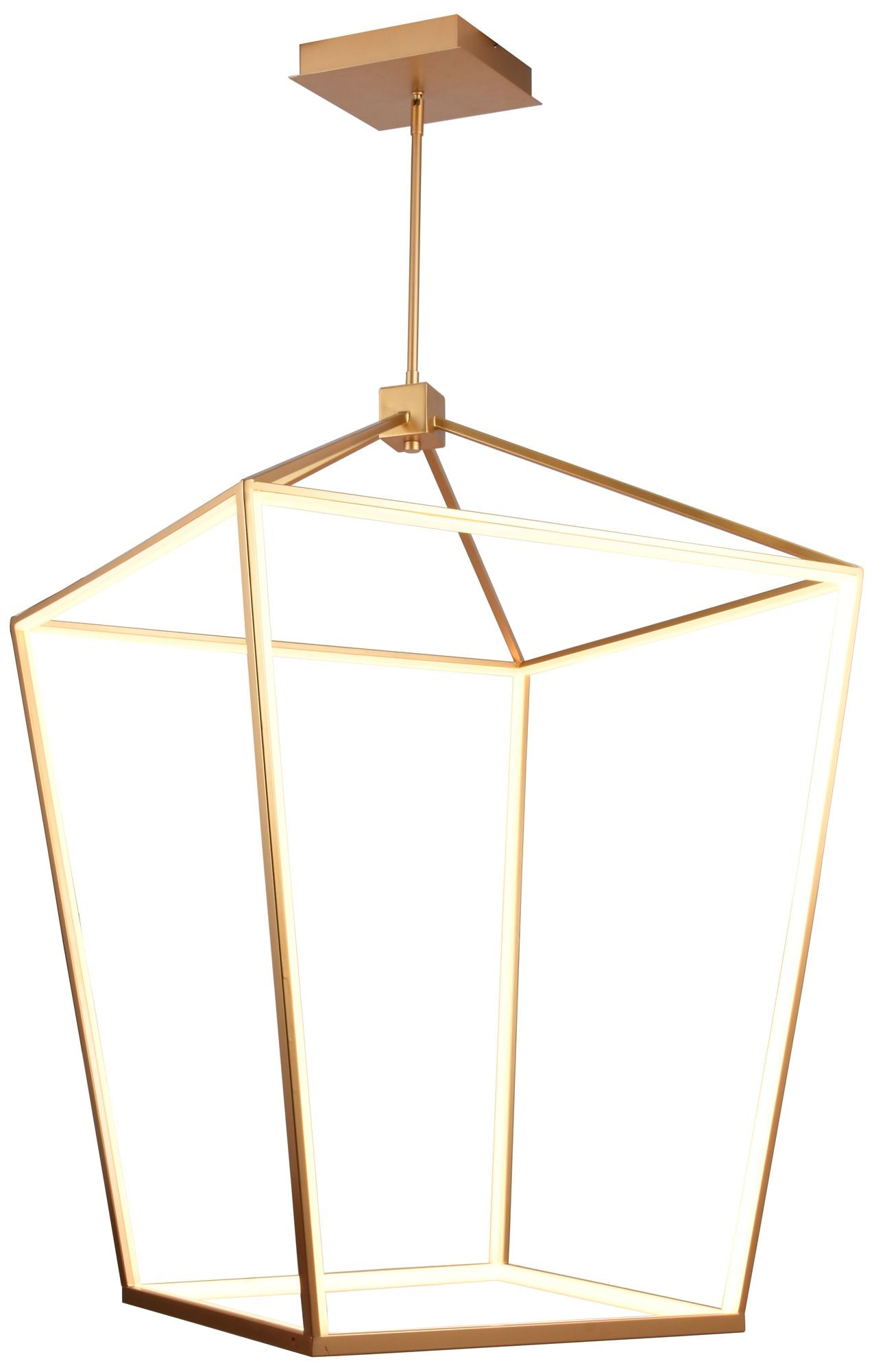 Park Ave. Hanging Chandelier Gold