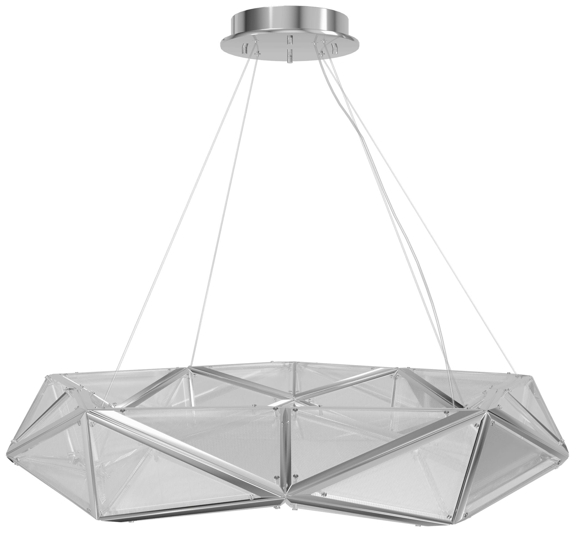 Seoul Collection Chandelier 47" Chrome
