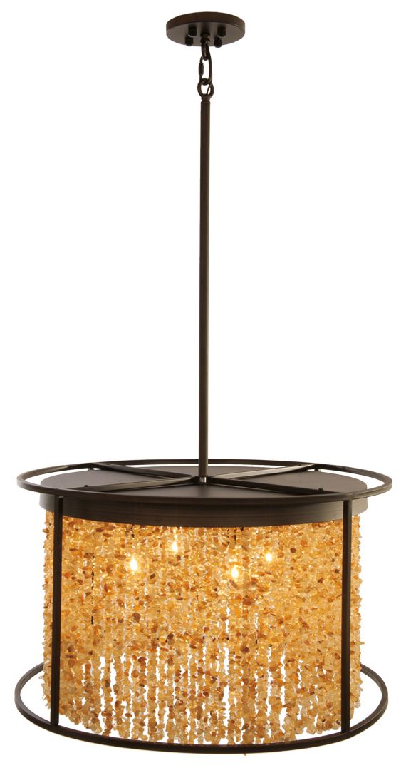 Soho Collection Hanging Chandelier Dark Bronze