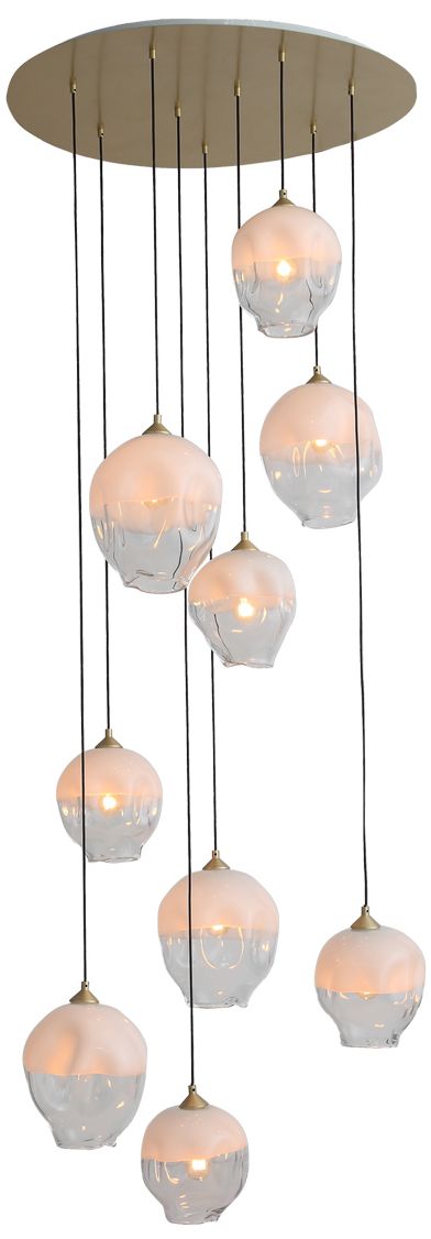 Brass Sonoma Ave. Collection 9-Light Chandelier