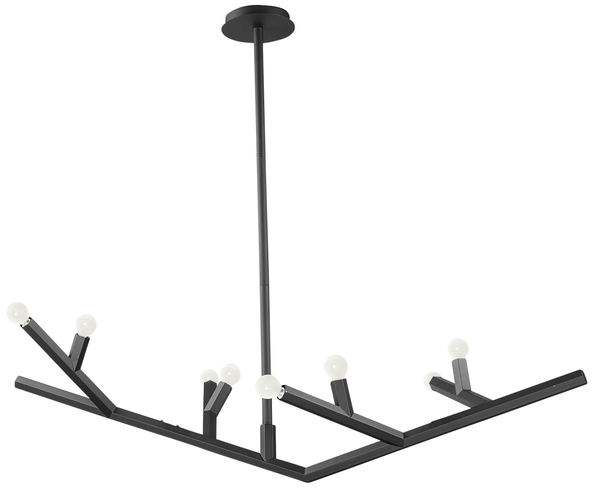 The Oaks Collection Linear Fixture Black Chandelier