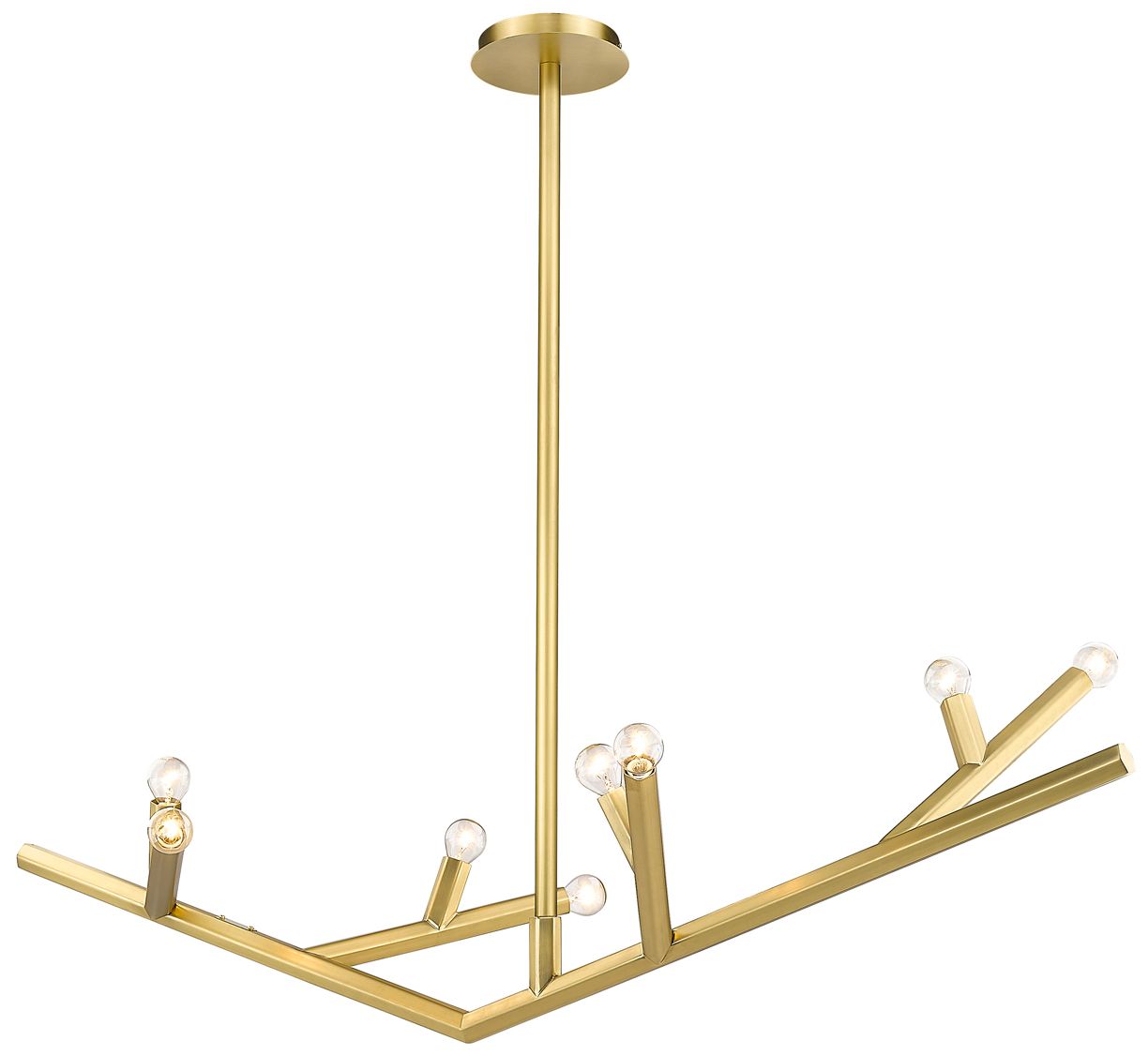The Oaks Collection Linear Fixture Brushed Chandelier