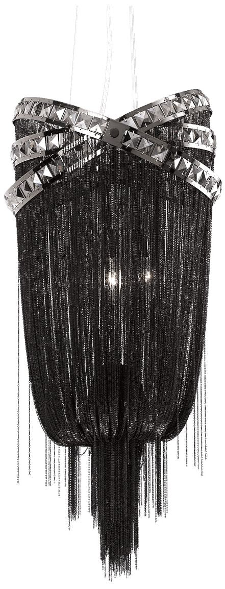 Wilshire Blvd. Collection Hanging Chandelier Black