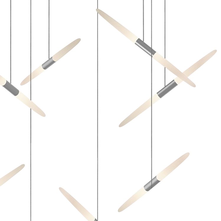 Ballet 27.25" Wide 13-Light Swag Satin LED Chandelier