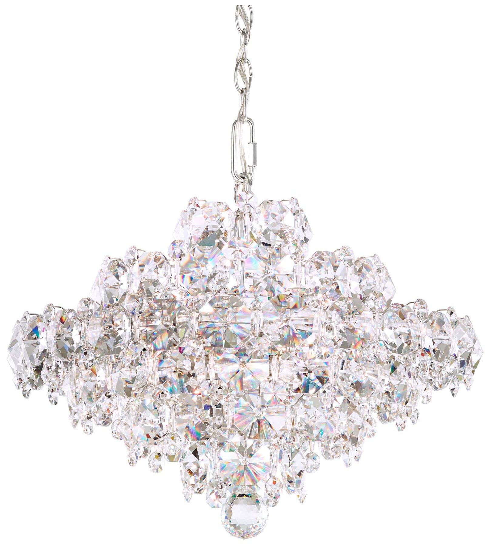 Baronet 15"H X 8-Light Crystal Chandelier