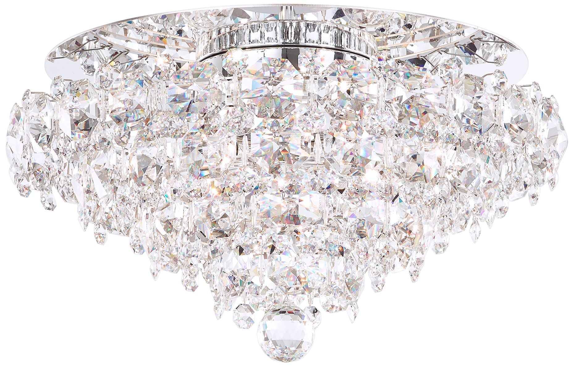 Baronet 19" Wide Stainless Steel Clear Chandelier