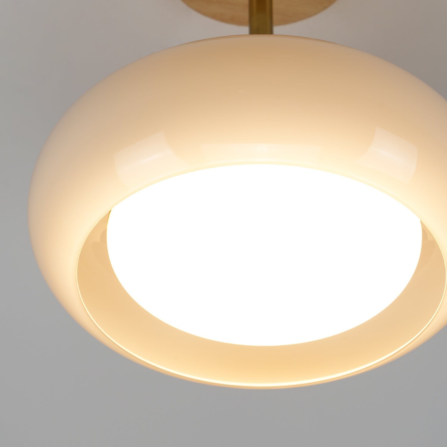 Bauhaus Glass Disc Ceiling Light
