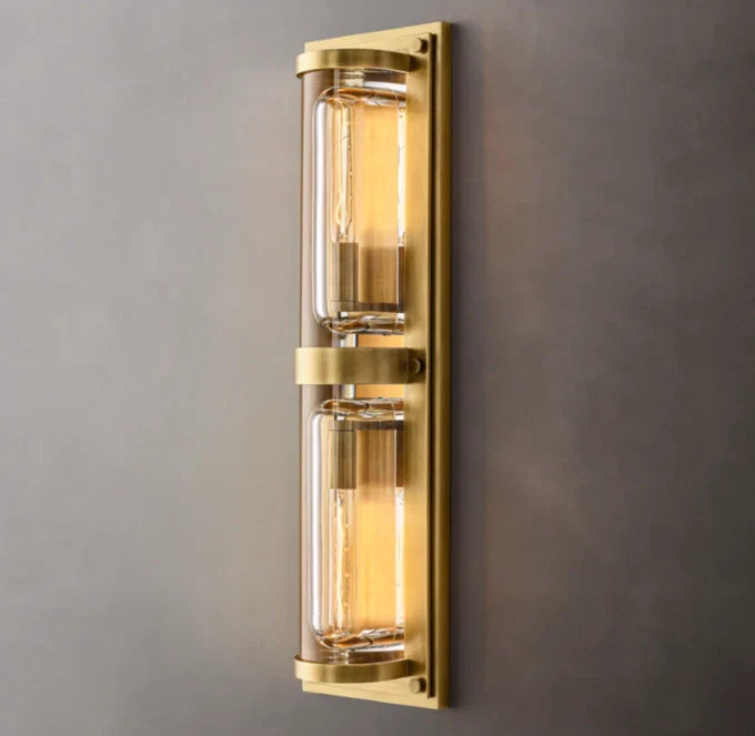 Savile Circular Linear Sconce, Bathroom Wall Sconce, detail 22