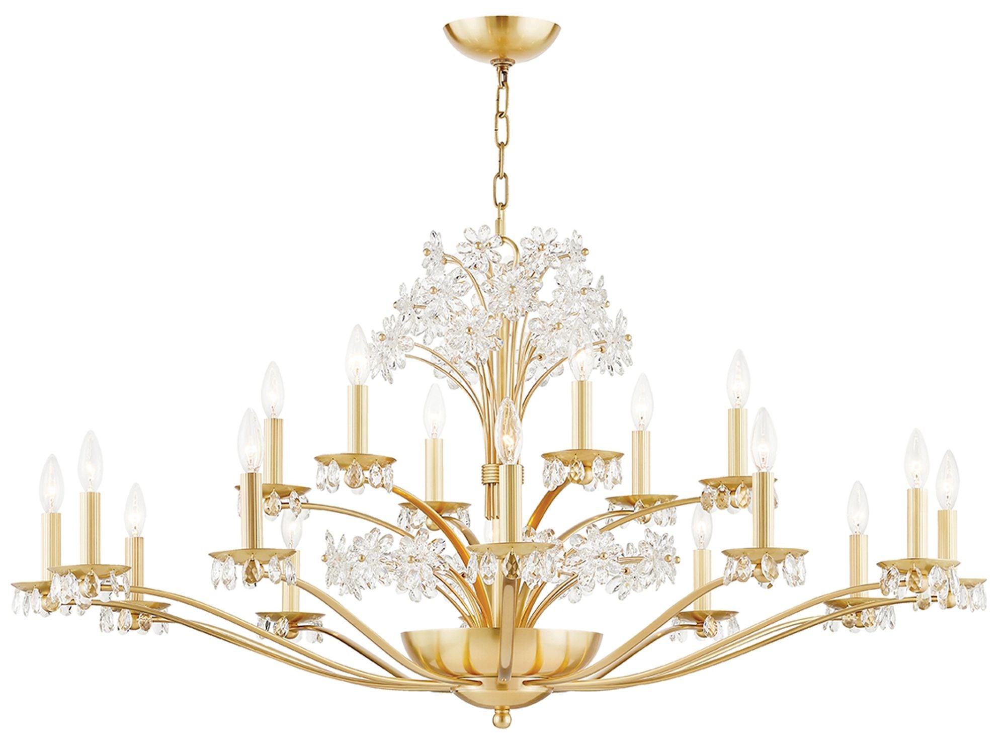 Beaumont 20-Light Chandelier Aged Brass