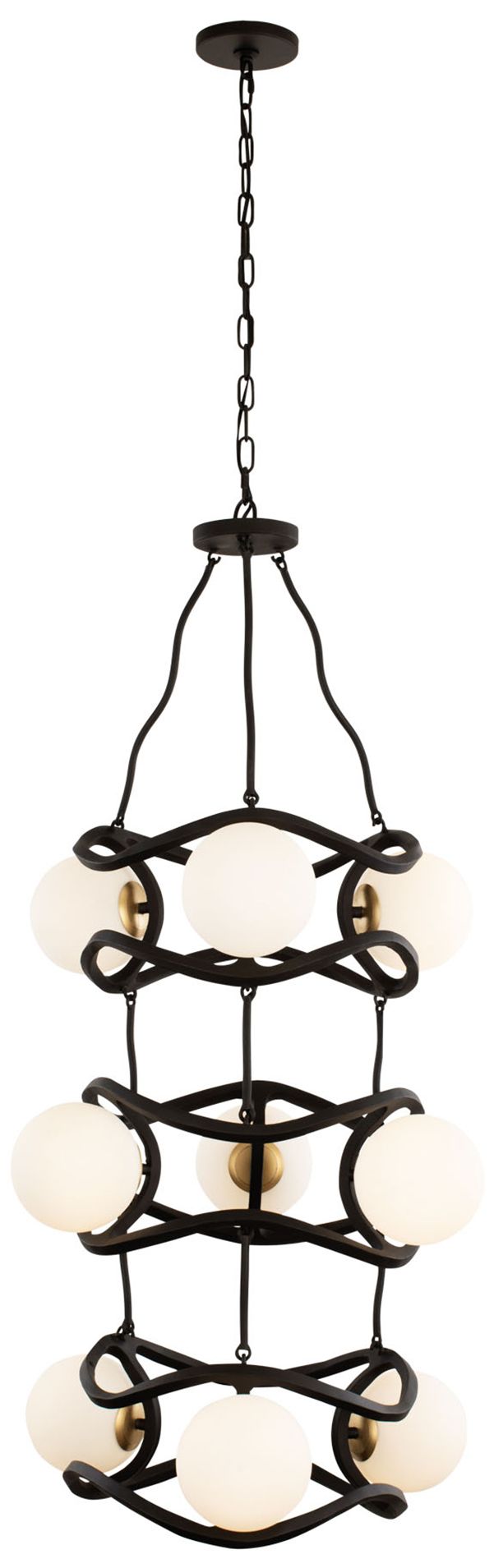 Black Betty 9-Light 3-Tier Foyer & Chandelier