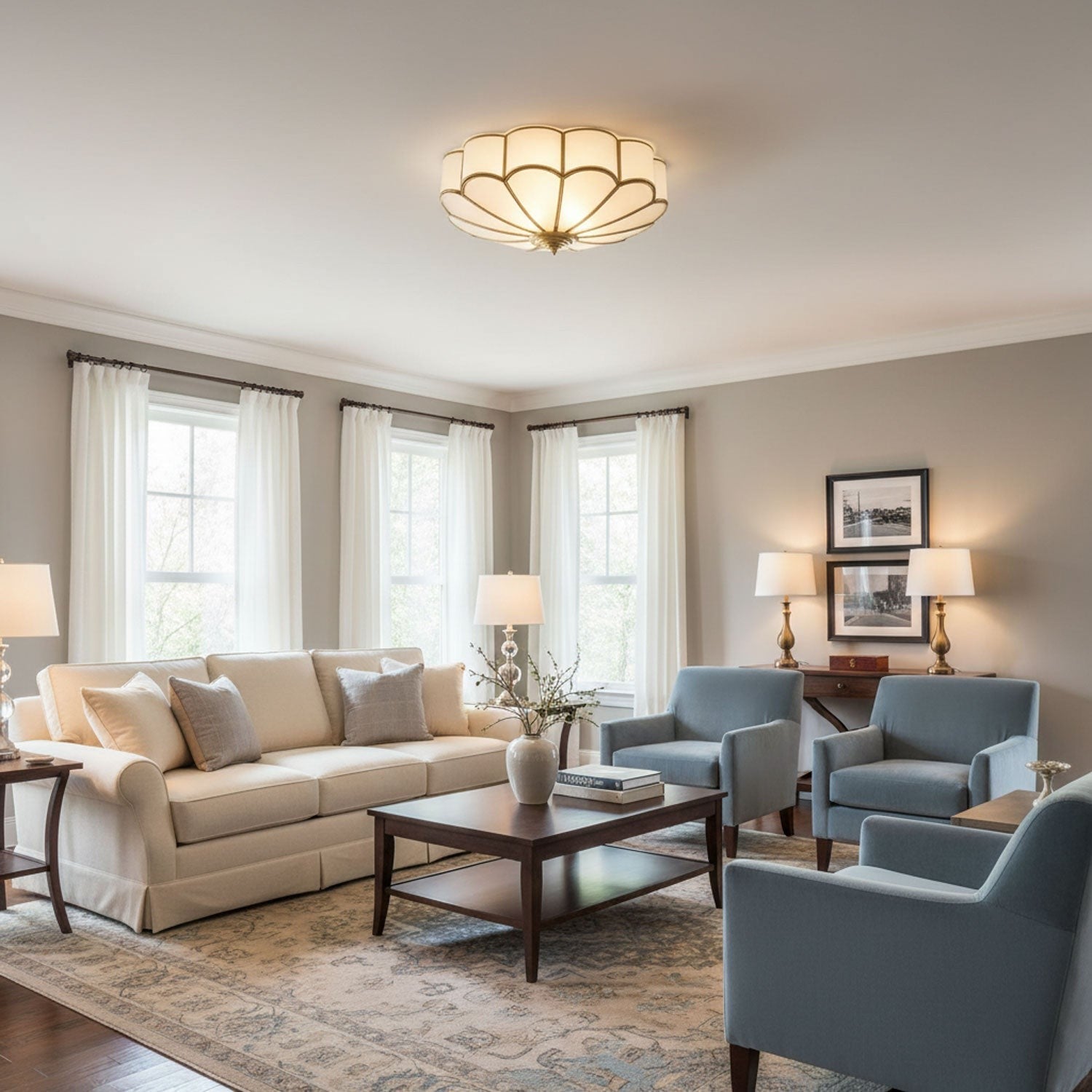 Bloom Glass Recessed Ceiling Light