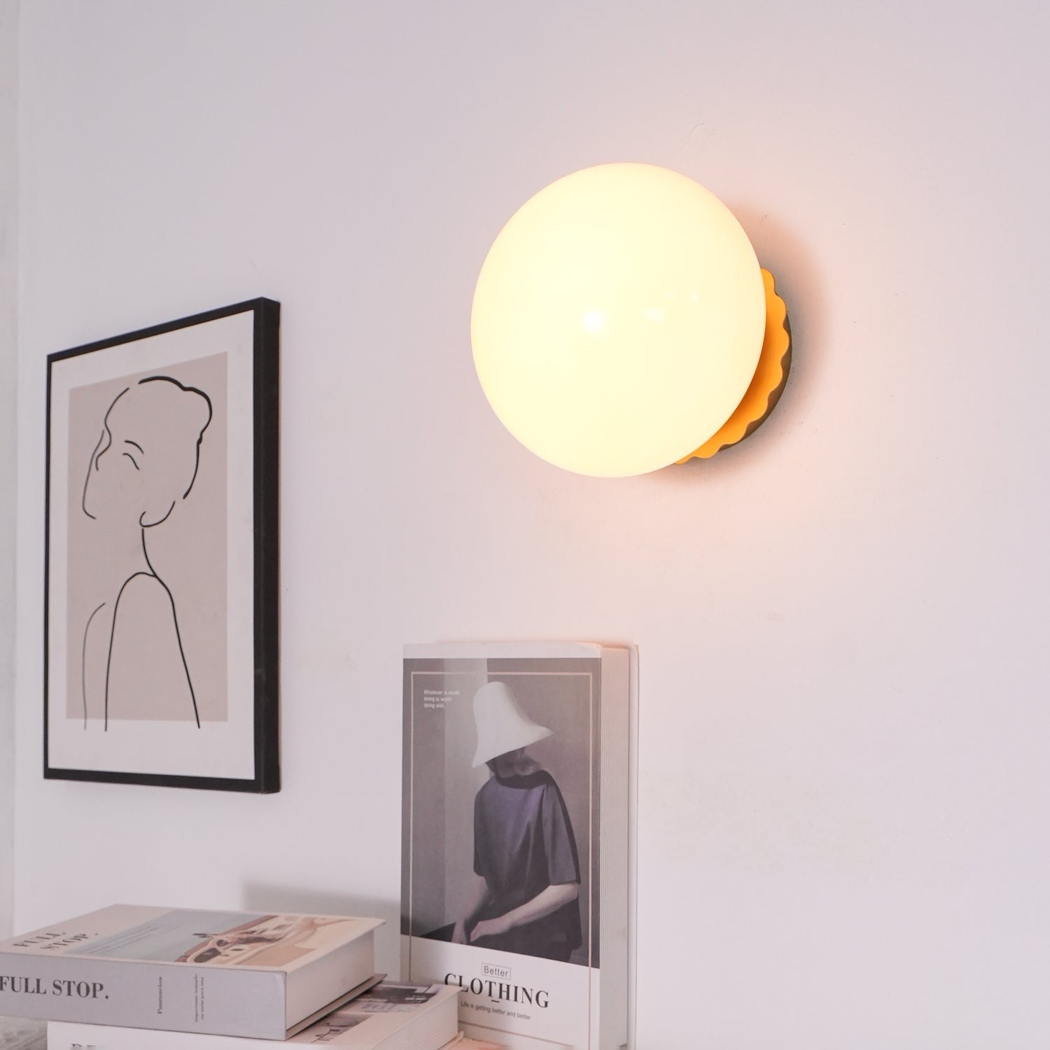 Blush Glass Wall Sconce