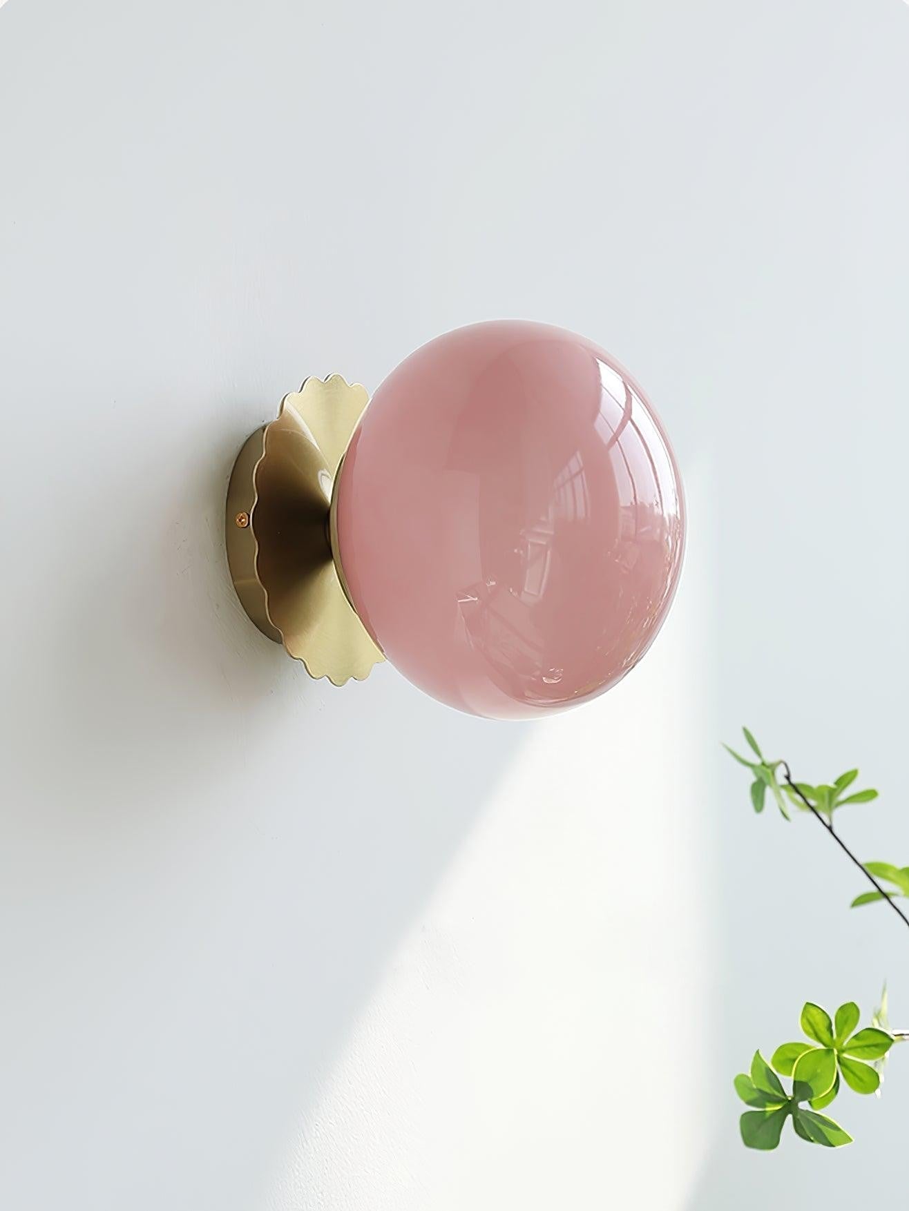 Blush Glass Wall Sconce