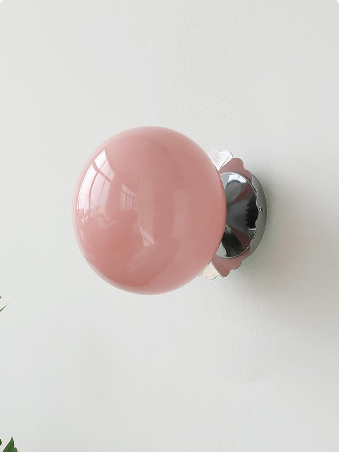 Blush Glass Wall Sconce