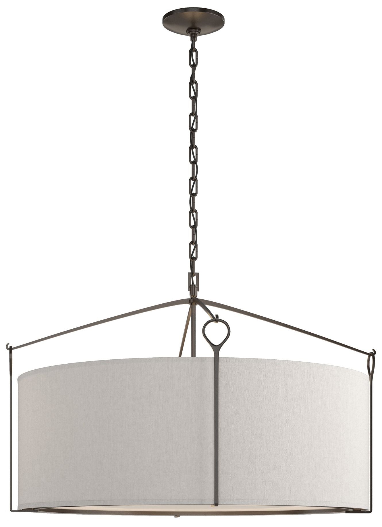 Bow Large Oil Rubbed Bronze Flax Chandelier