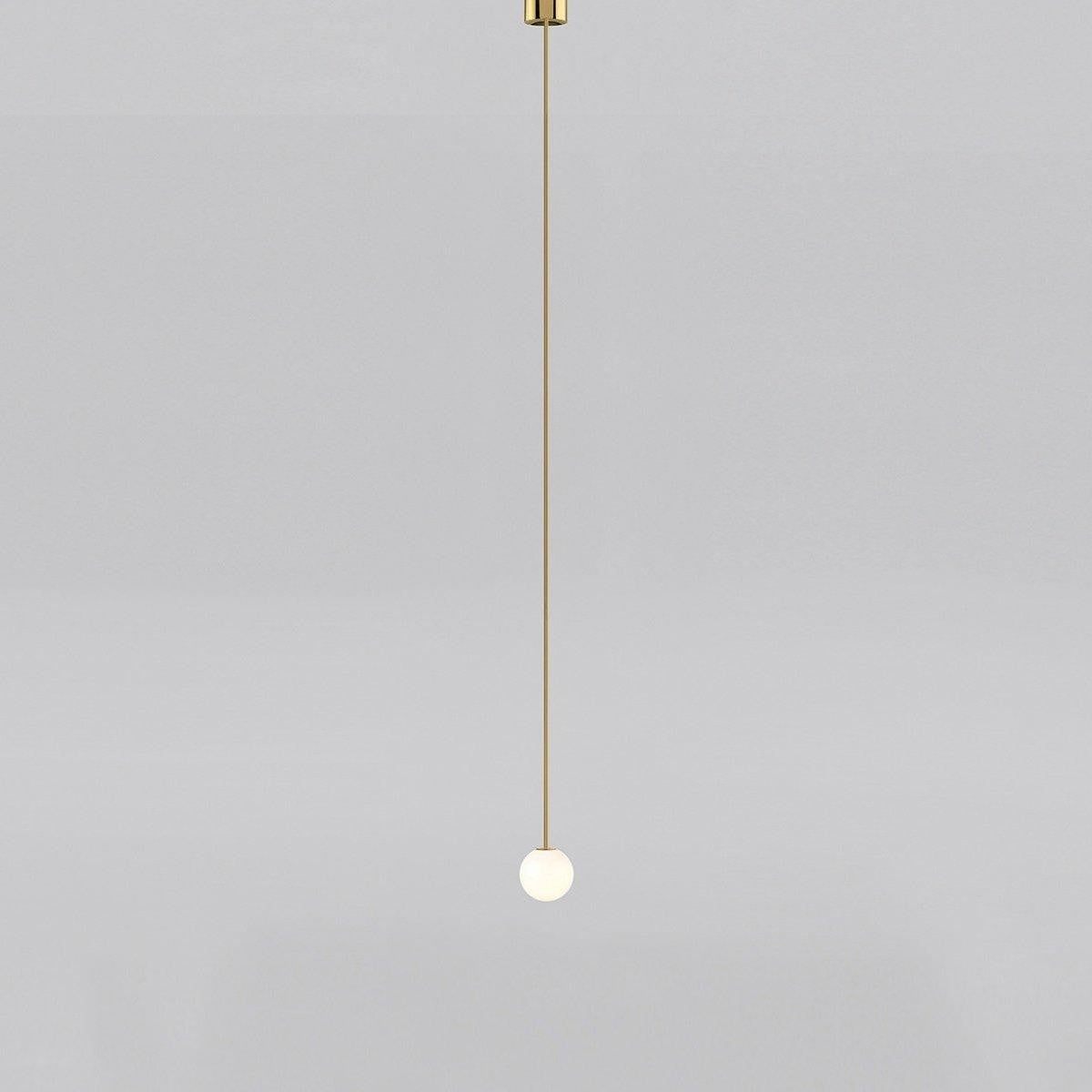 Brass Globe Rod Pendant Light