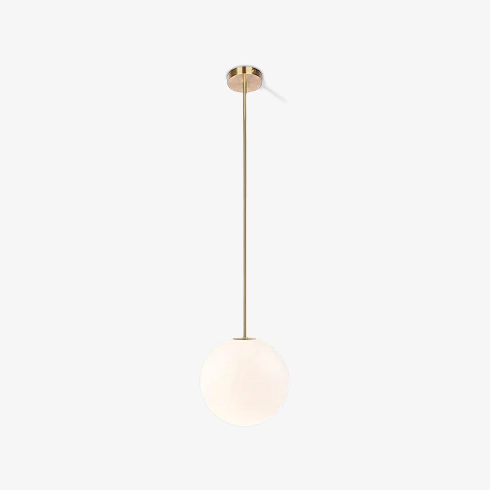 Brass Globe Rod Pendant Light