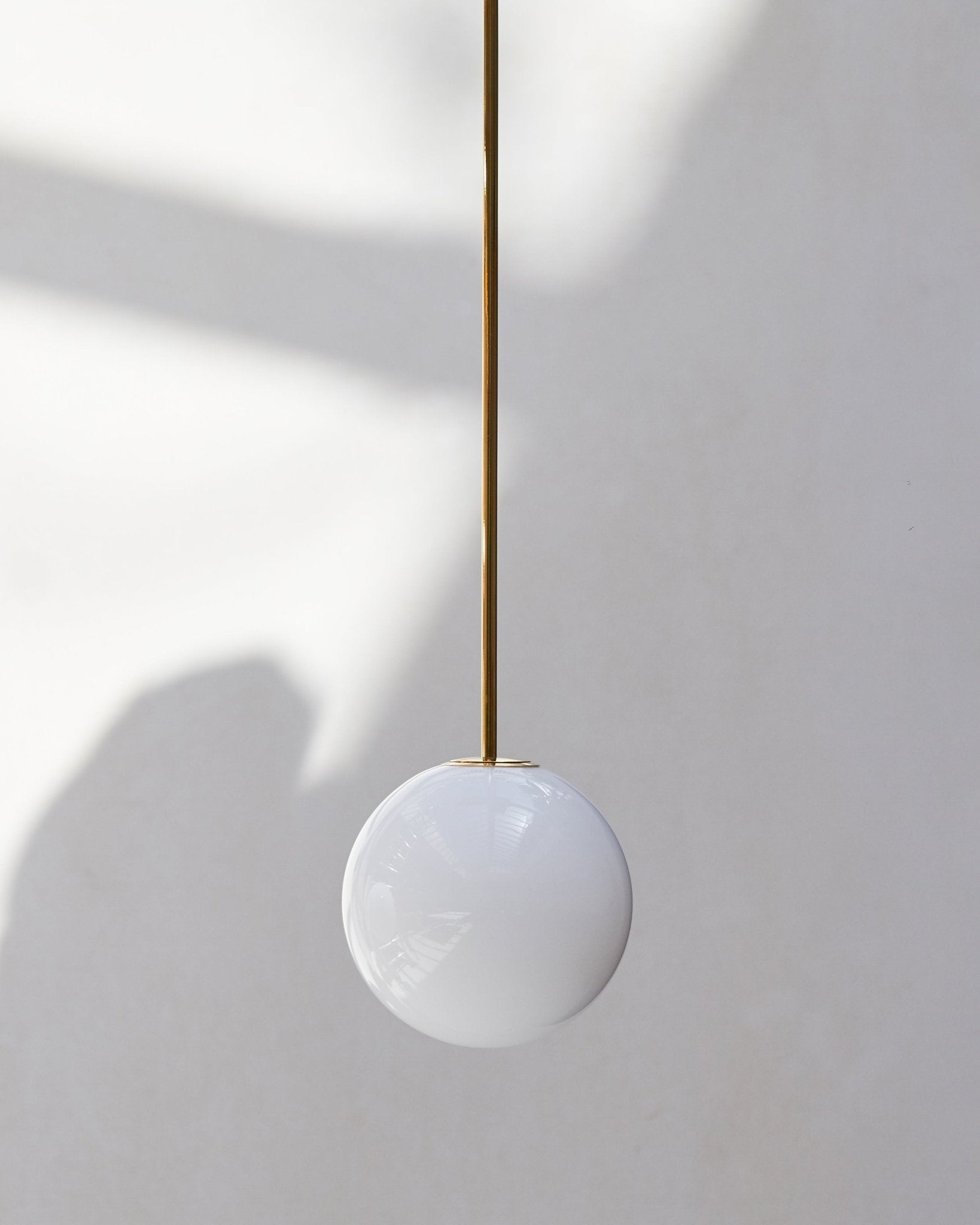 Brass Globe Rod Pendant Light