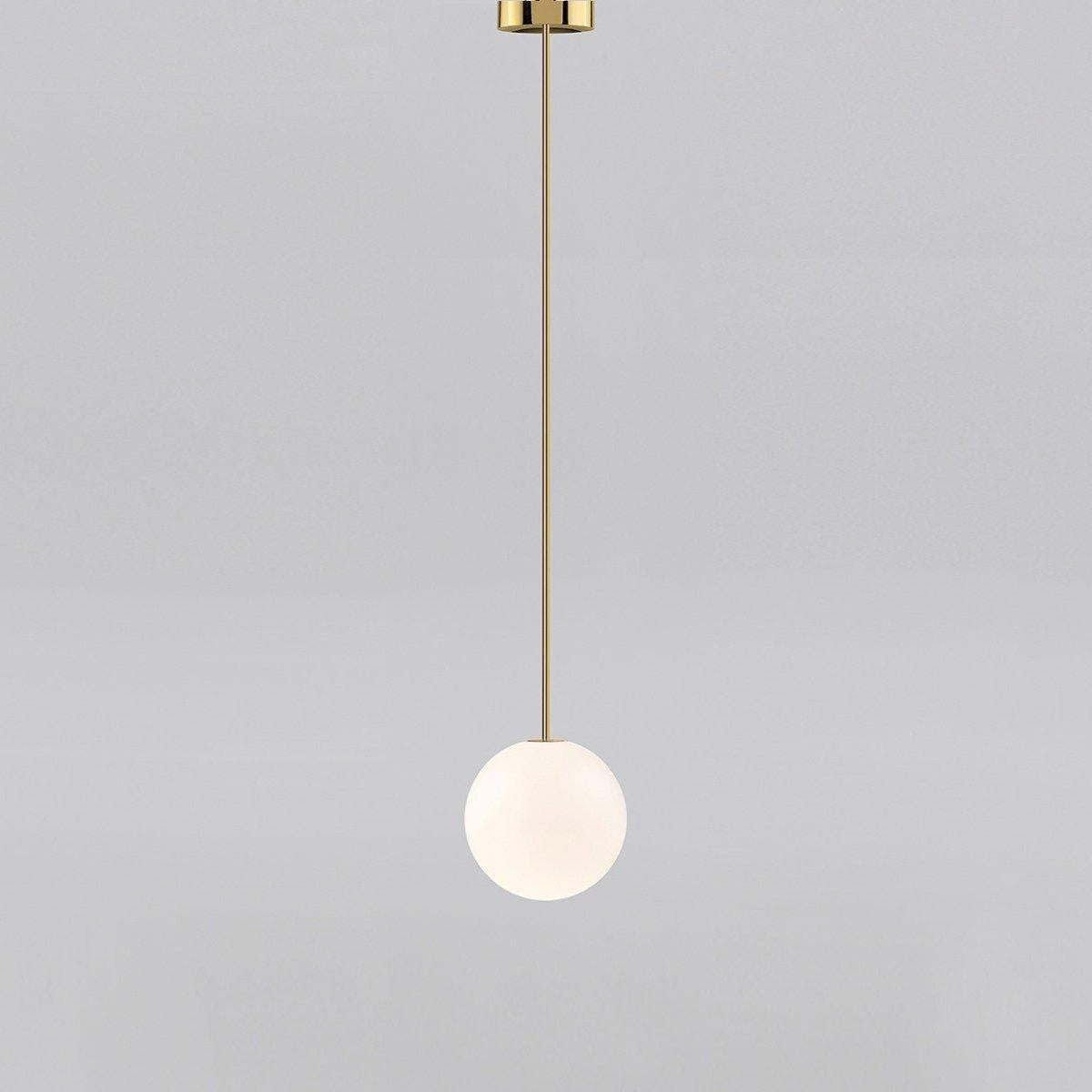 Brass Globe Rod Pendant Light
