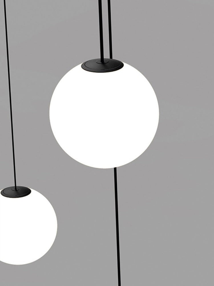 Brass Globe Rod Pendant Light