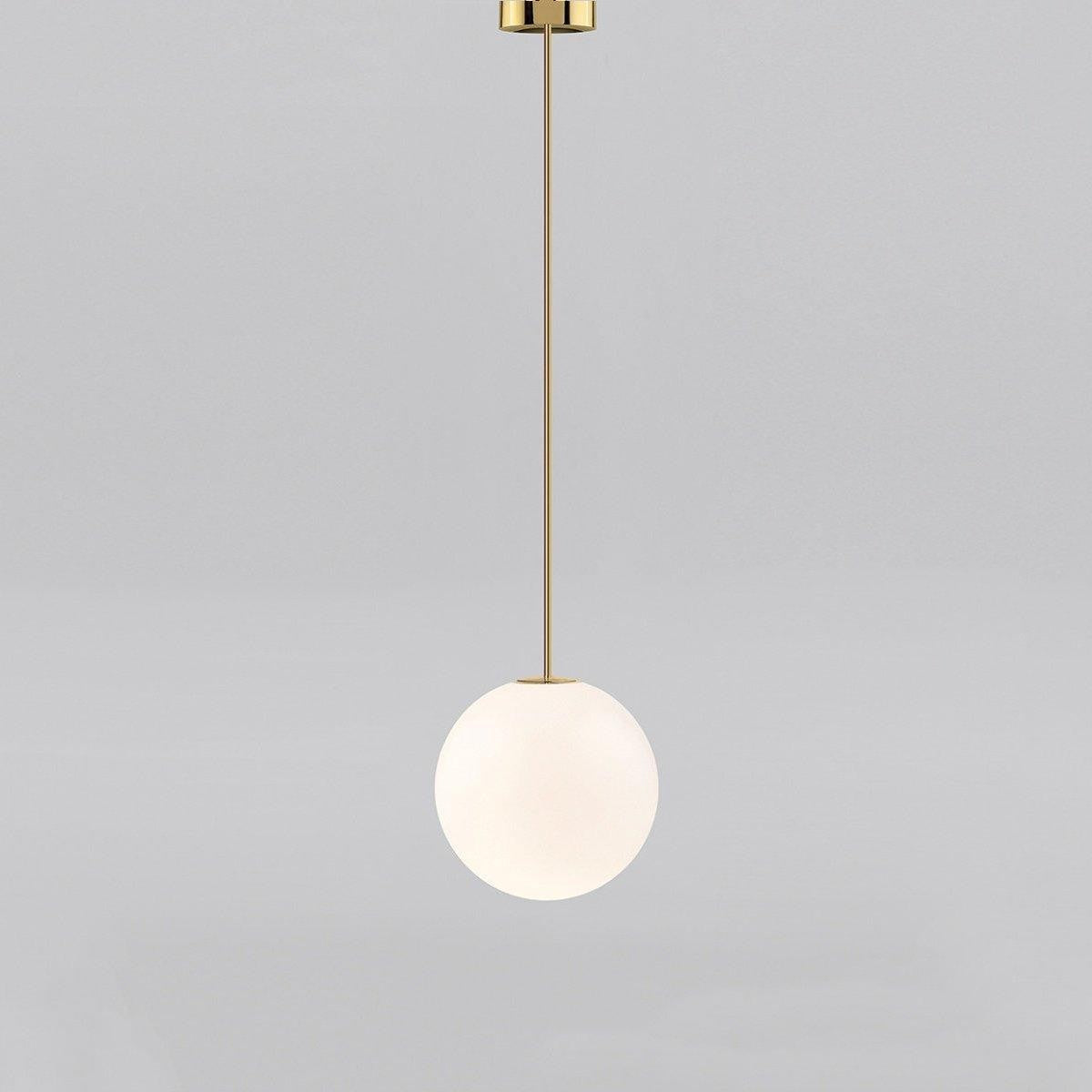 Brass Globe Rod Pendant Light