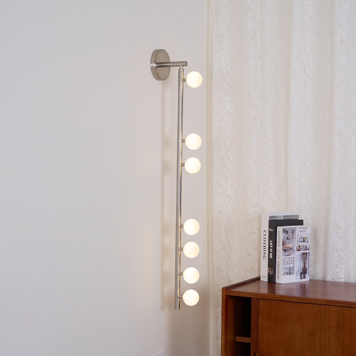 glass vanity light shown as a main product image for bathroom mirrors