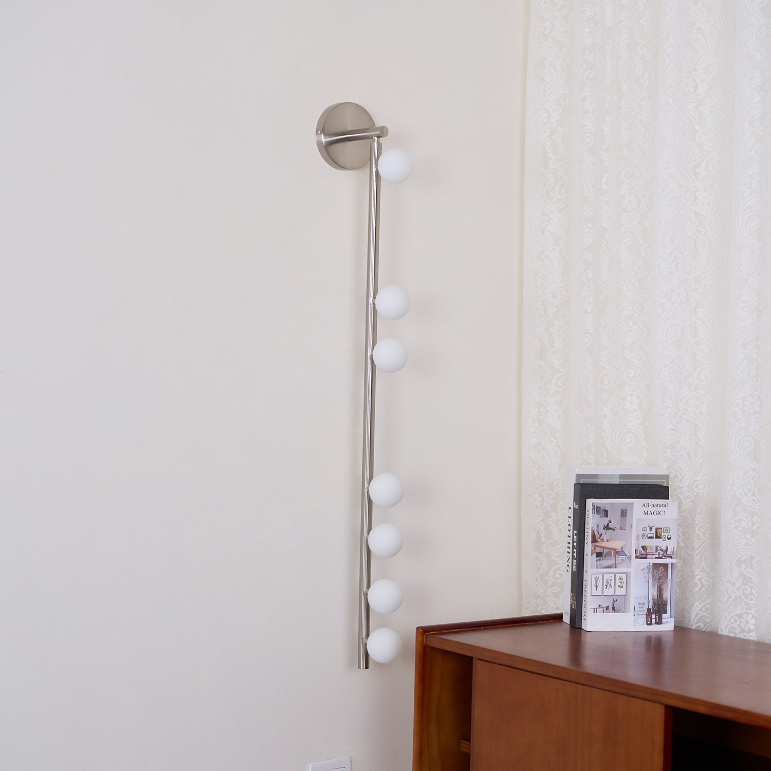 glass vanity light shown as a main product image for bathroom mirrors
