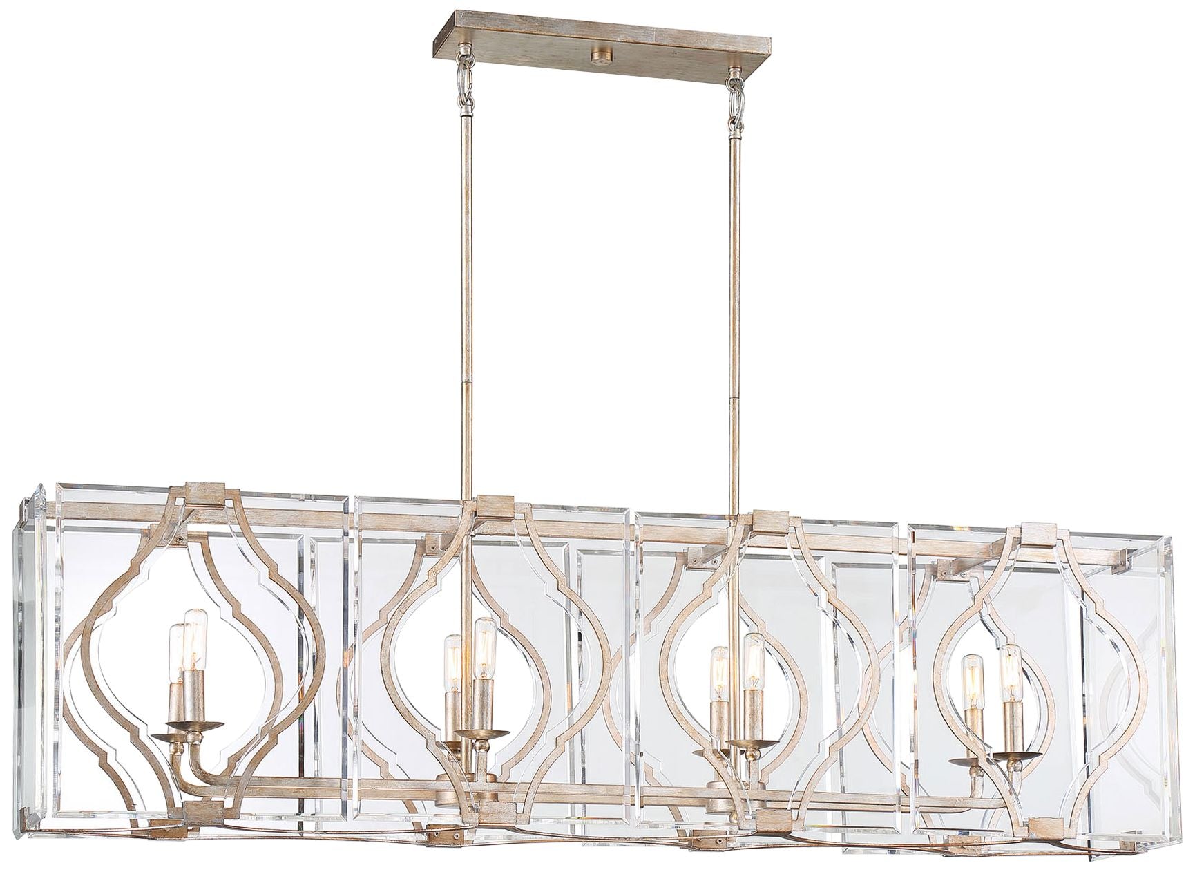 Steel Brenton Cove 50.25"W Gold Kitchen Chandelier