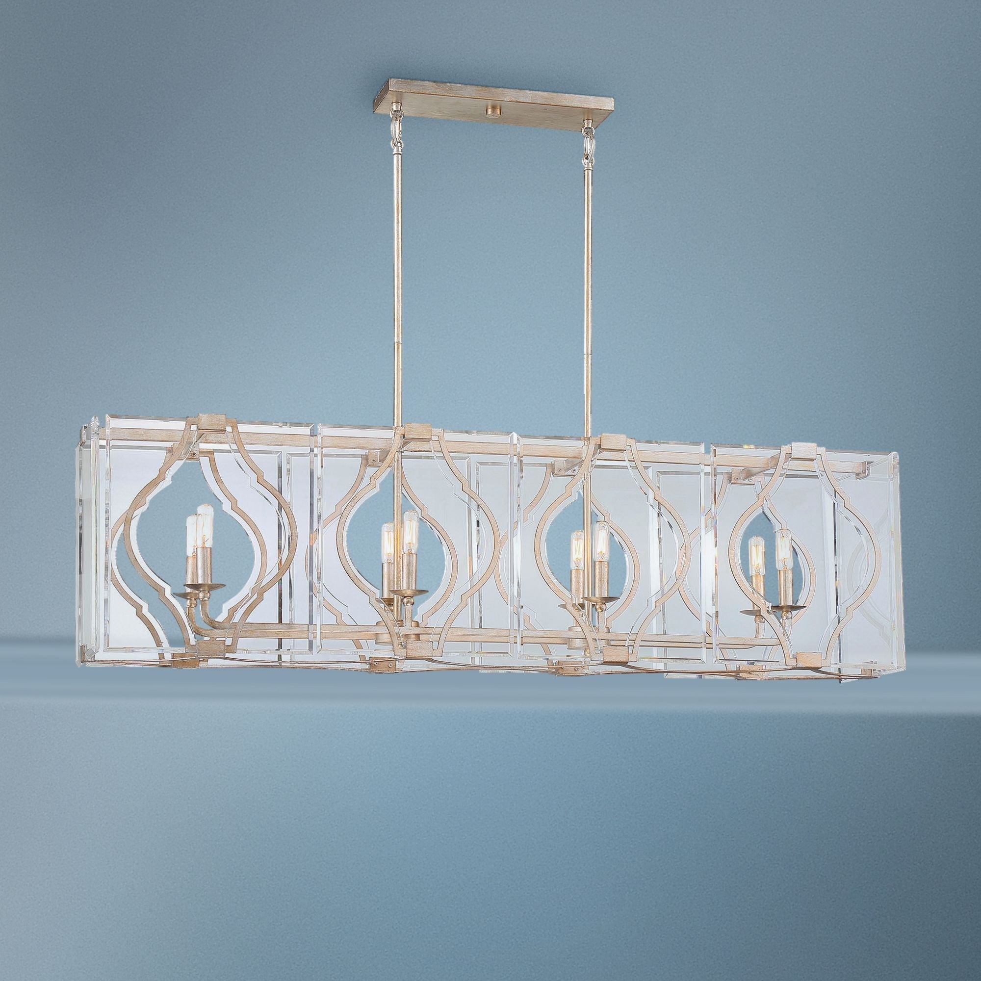Steel Brenton Cove 50.25"W Gold Kitchen Chandelier