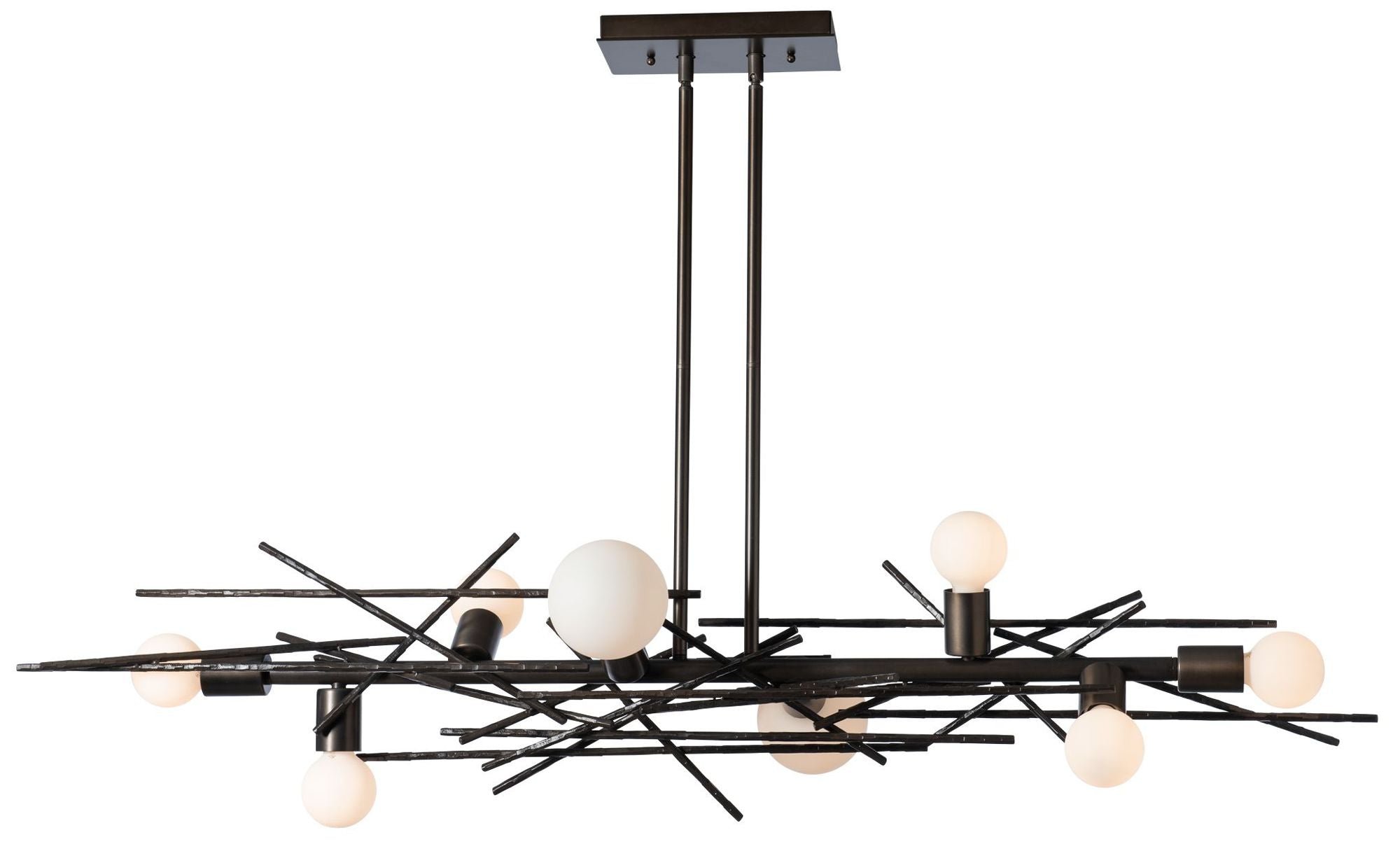 Brindille 8-Light Dark Smoke Linear Pendant