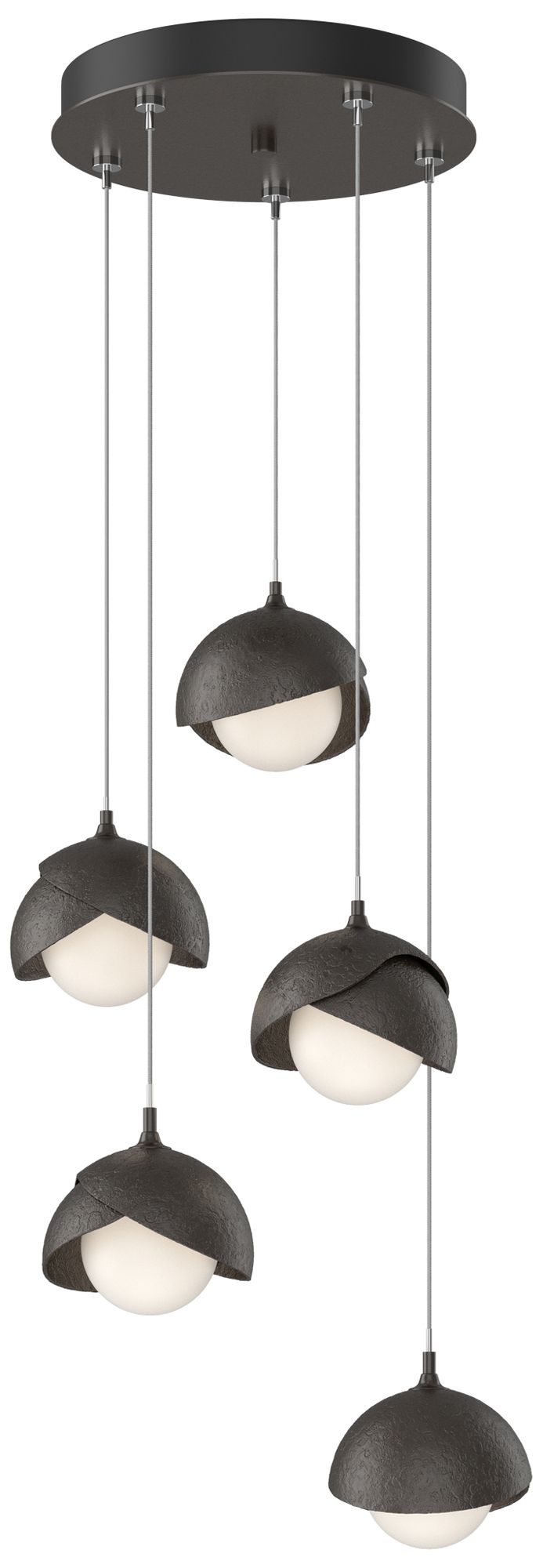 bronze chandelier shown as a main product image for open living spaces