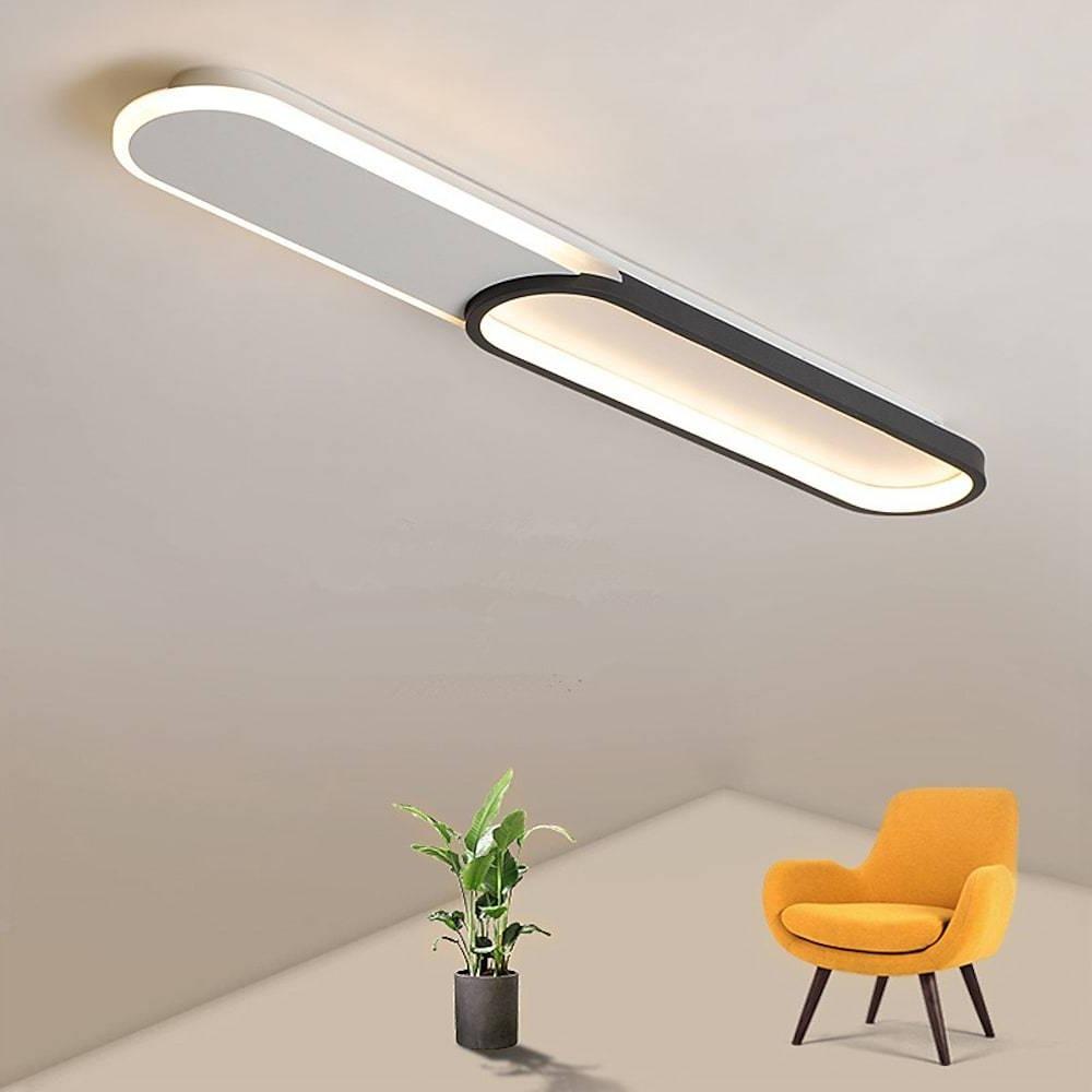 2 Rectangle Flush Mount Ceiling Light Minimalist LED