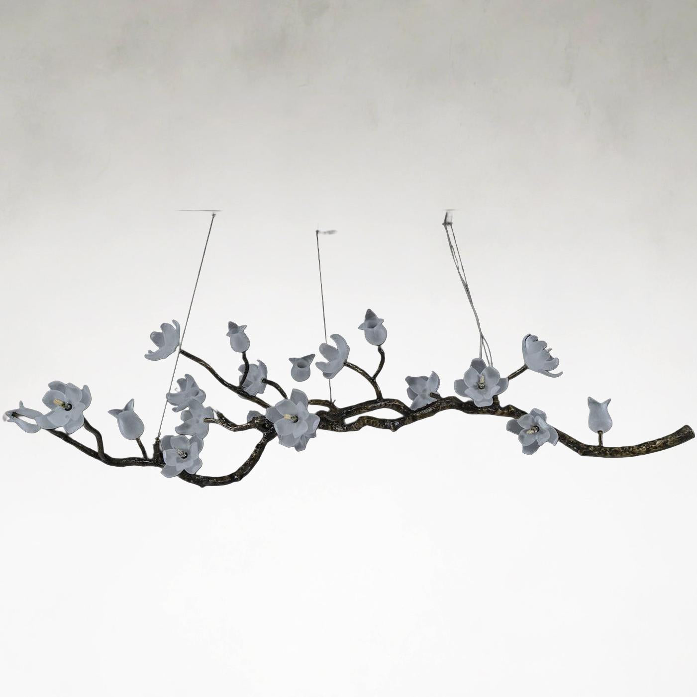 Churippu 19-Light Light Bronze Ceiling Chandelier