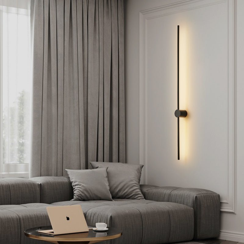 Luma Rod Portable Rechargeable Wall Light - Dia 10cm x L 60cm Metal, Bathroom Wall Sconce, detail 5