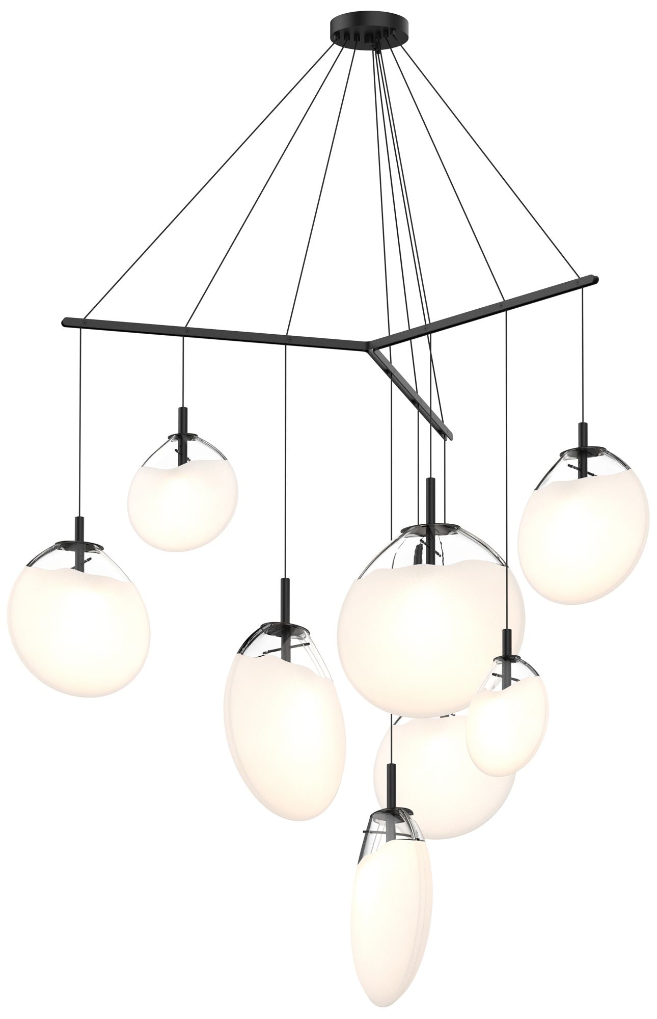 Cantina 9-Light Satin Black Pendant