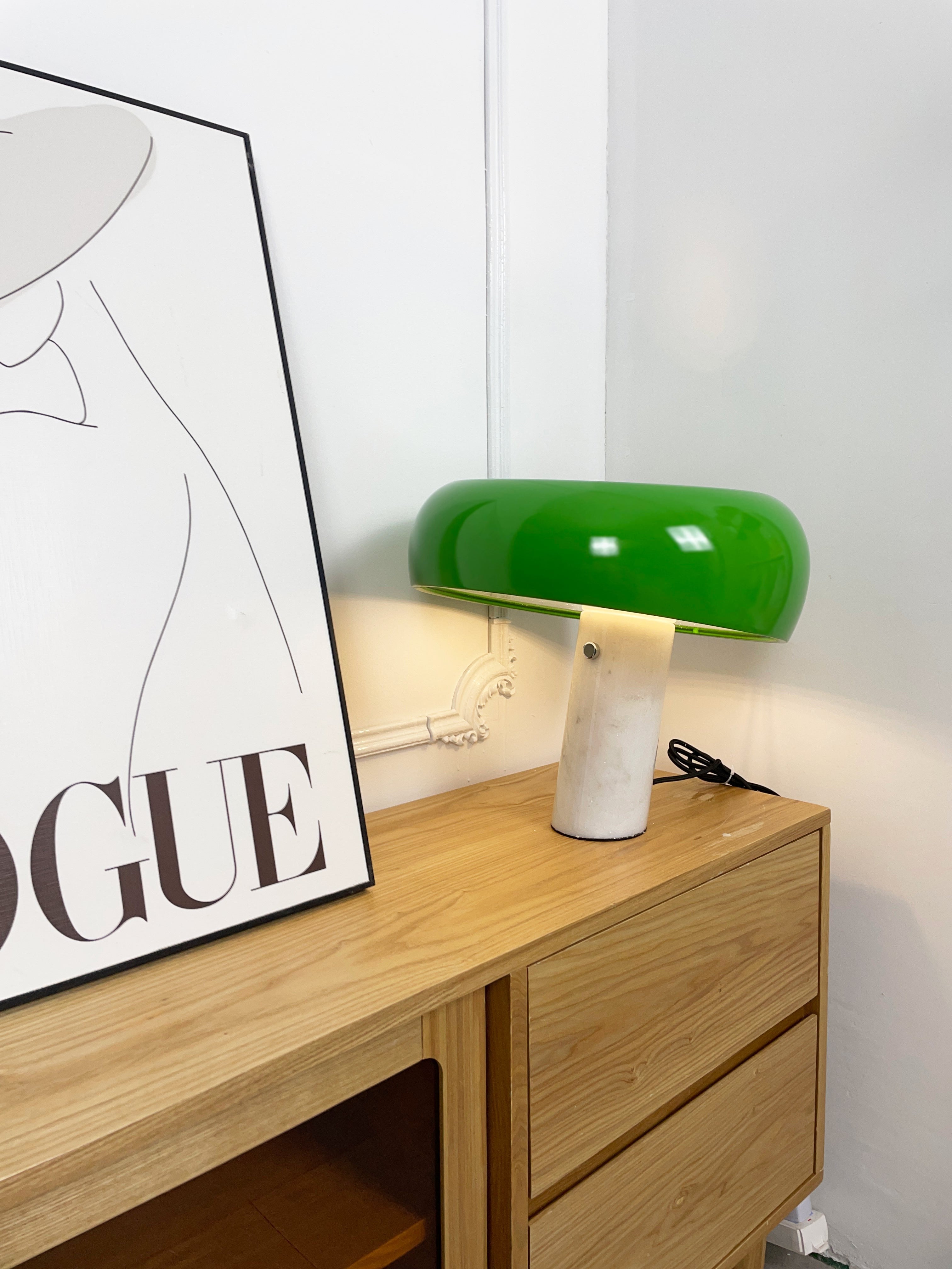 Carrara Marble Glow Table Lamp