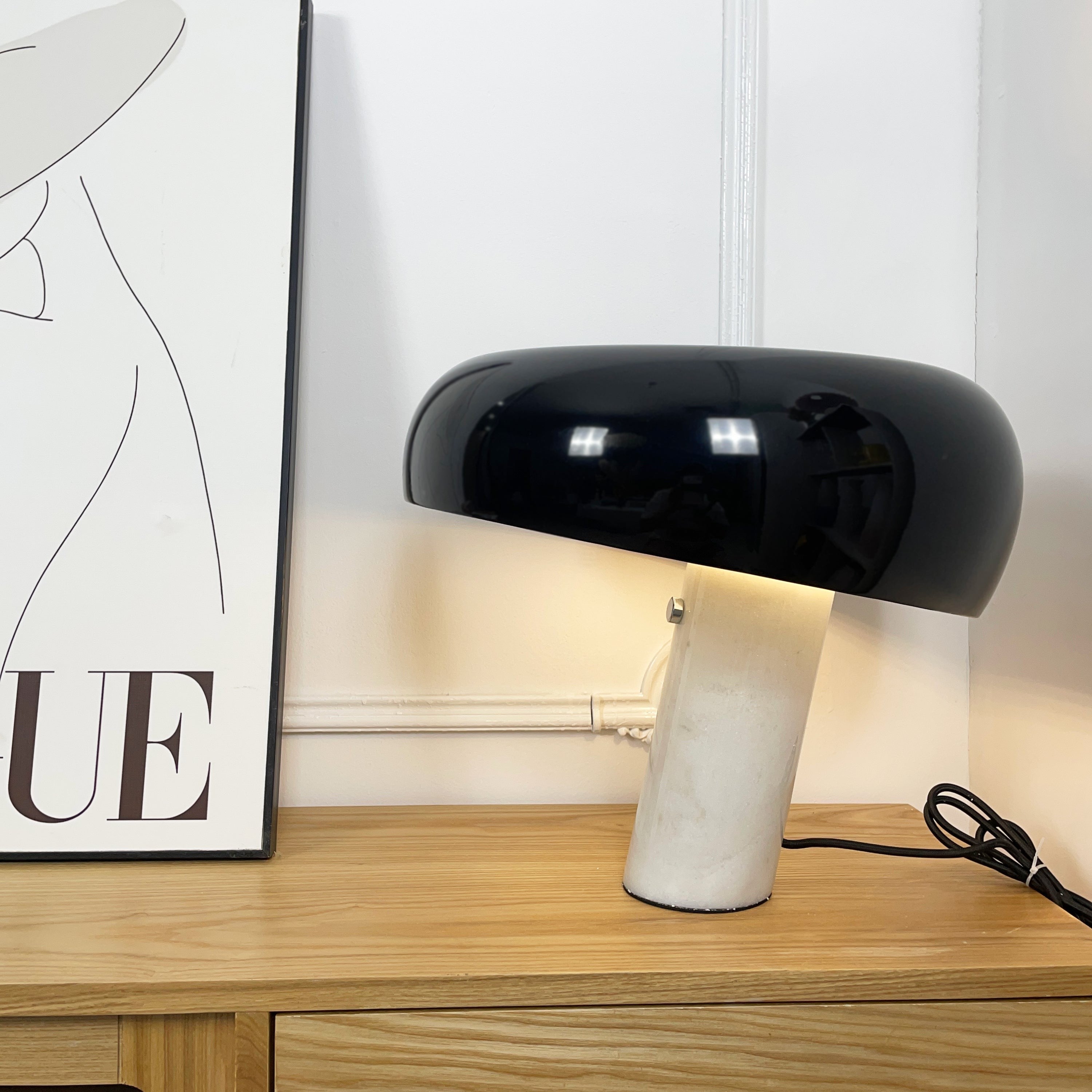 Carrara Marble Glow Table Lamp