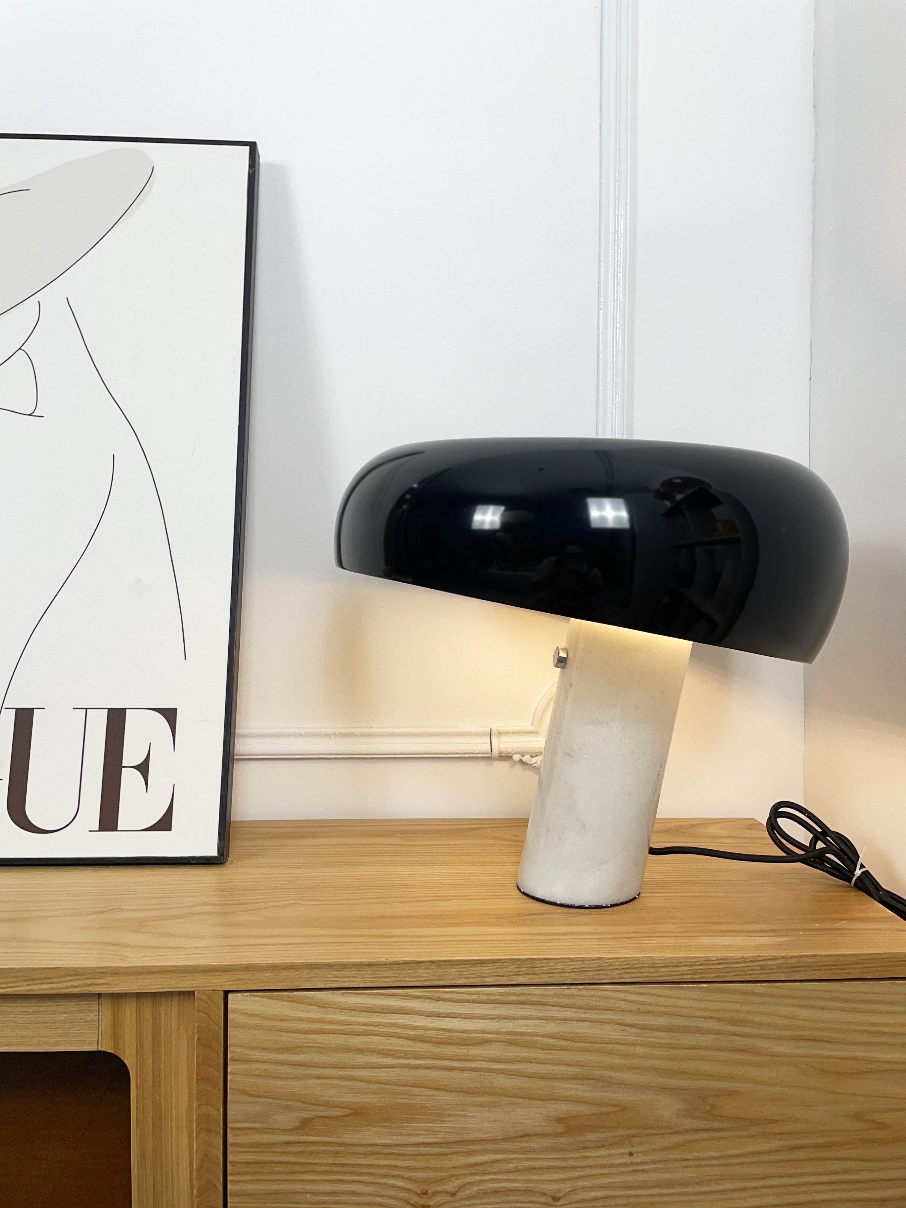 Carrara Marble Glow Table Lamp