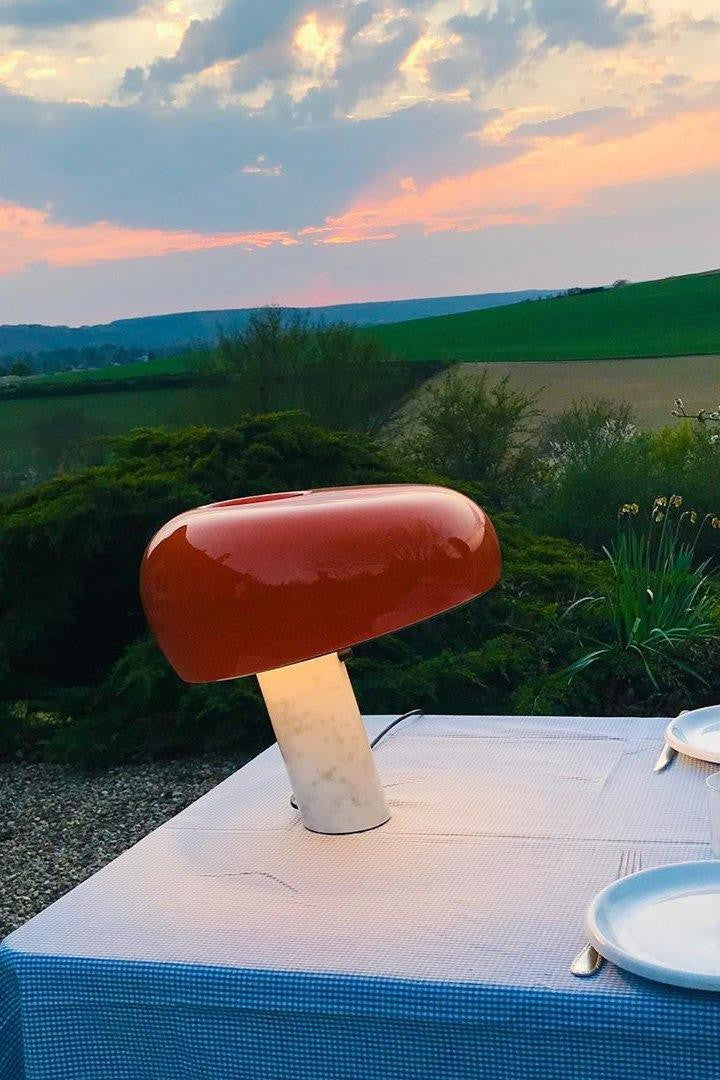 Carrara Marble Glow Table Lamp