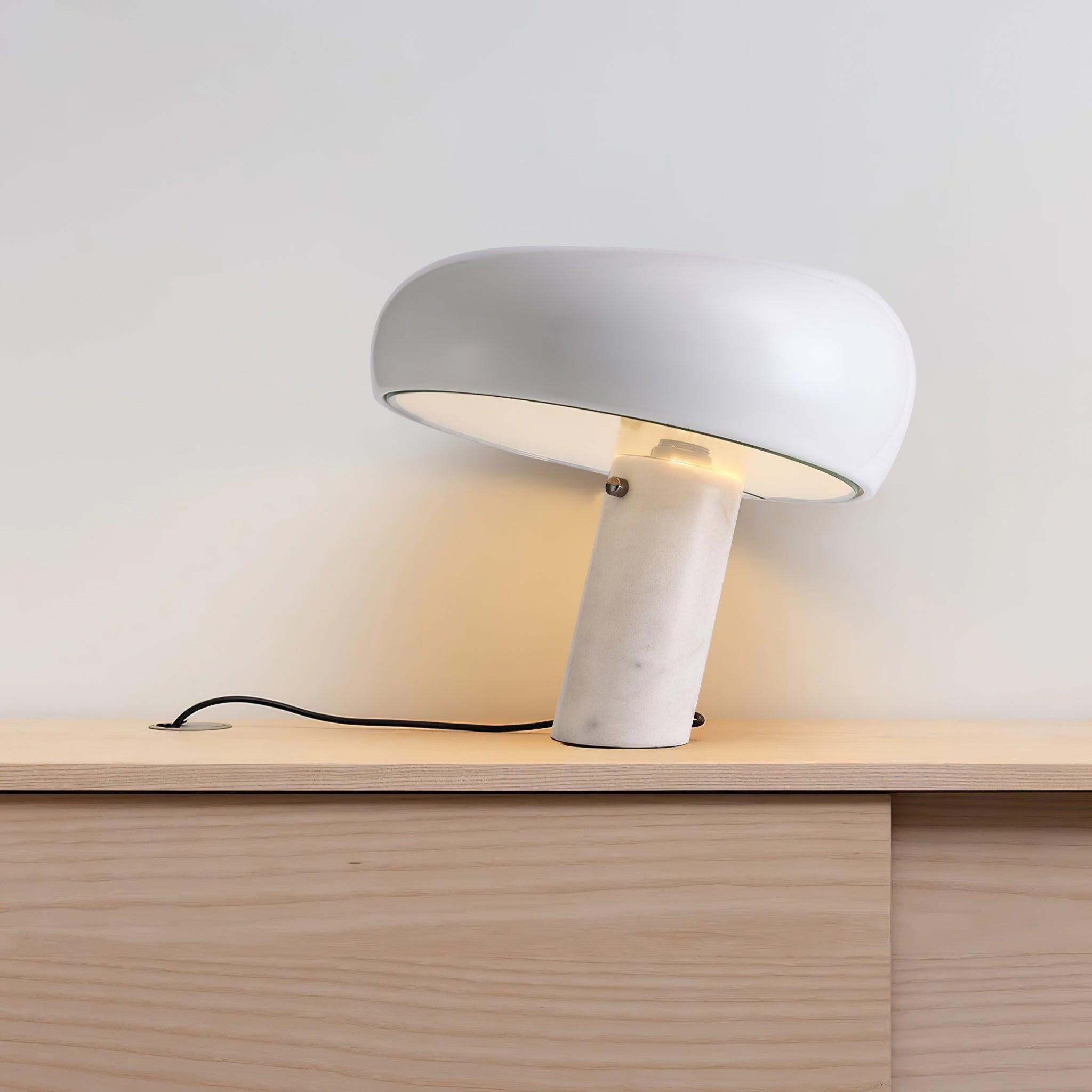 Carrara Marble Glow Table Lamp