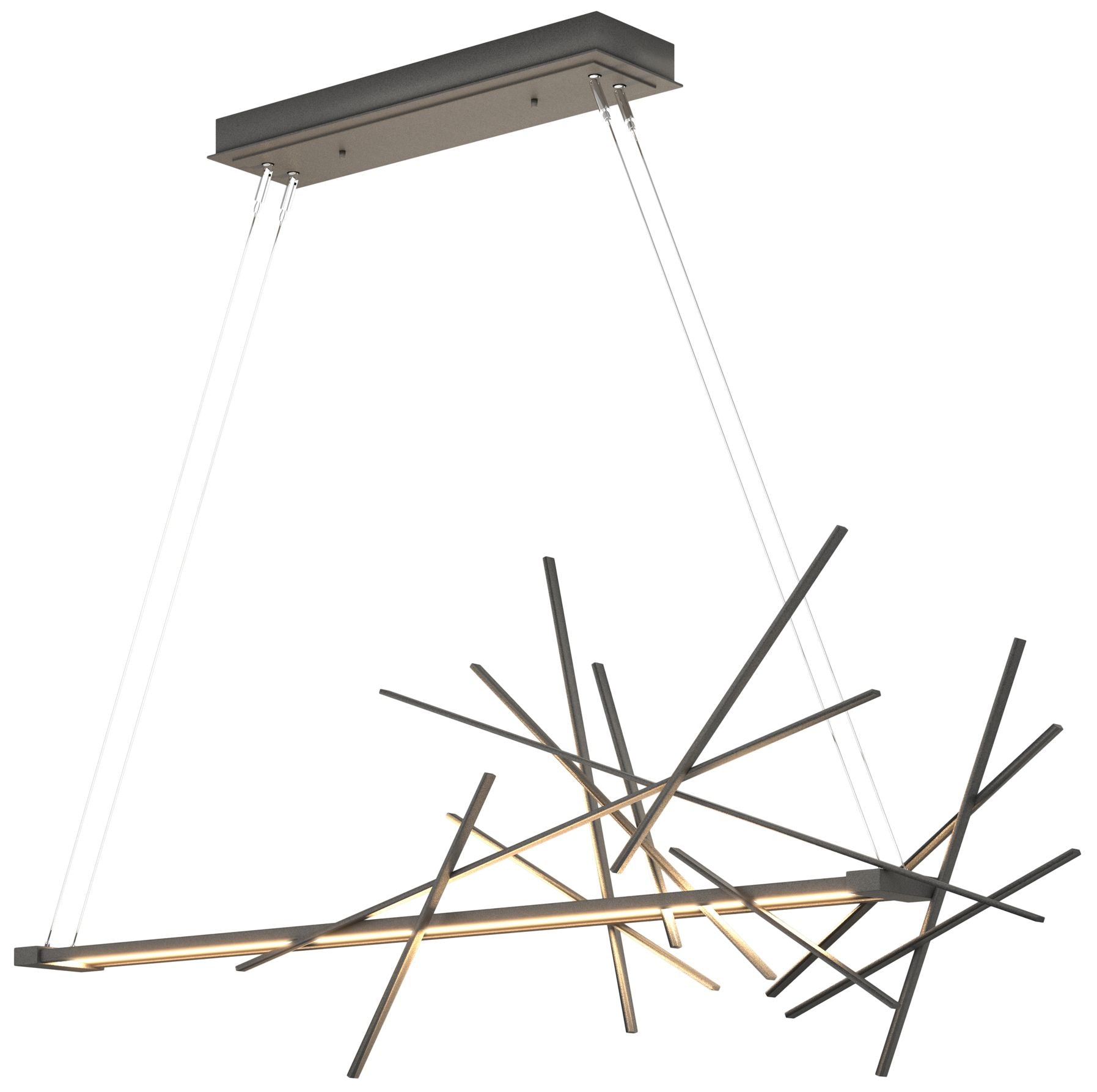 Cascade LED Iron Chandelier