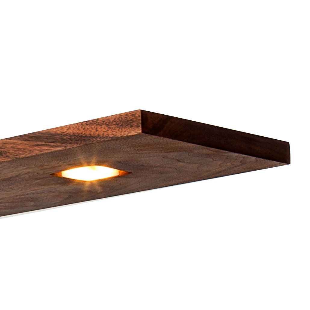 Cerno Vix 48" Wide Oiled Walnut LED Linear Pendant