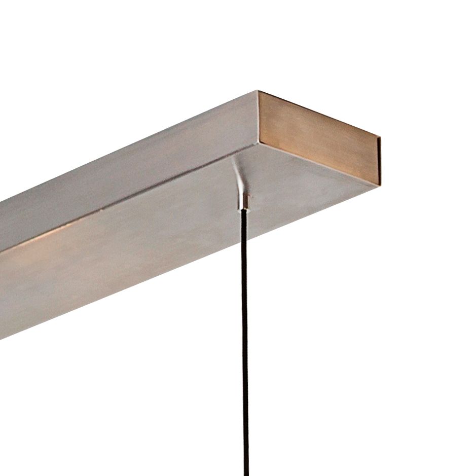 Cerno Vix 48" Wide Oiled Walnut LED Linear Pendant