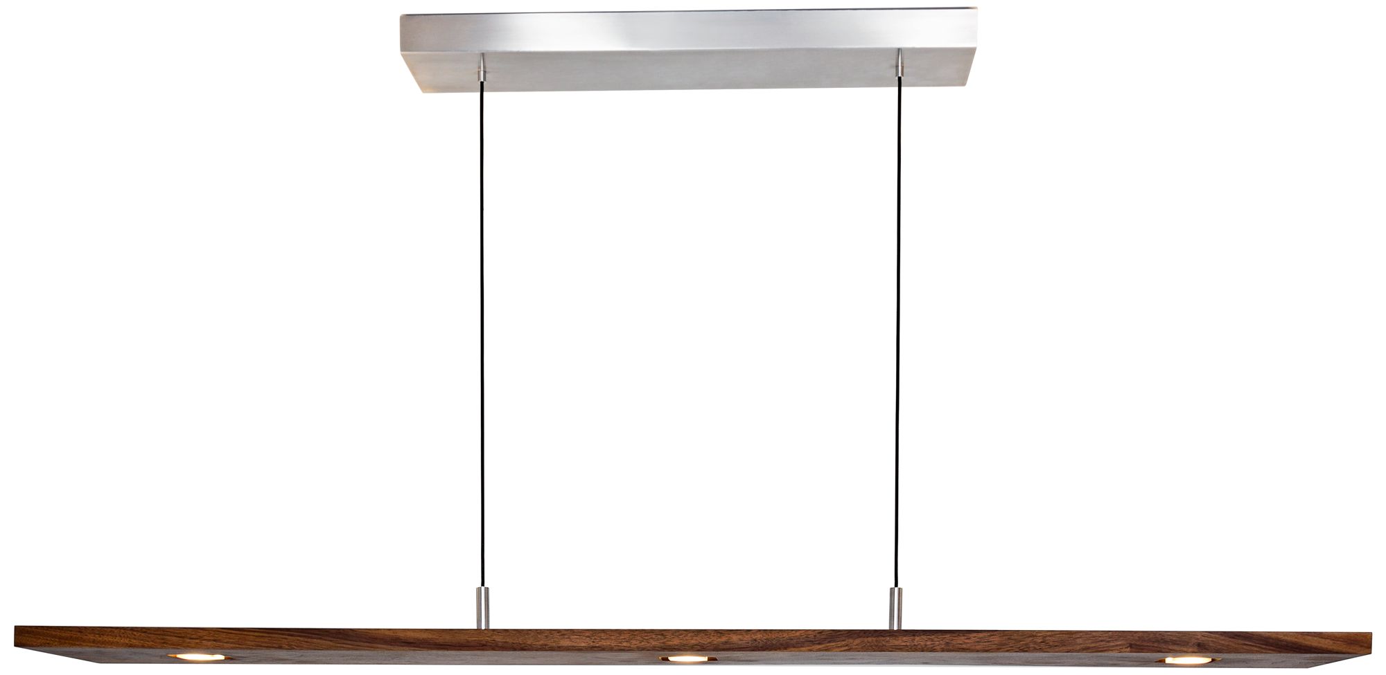 Cerno Vix 48" Wide Oiled Walnut LED Linear Pendant